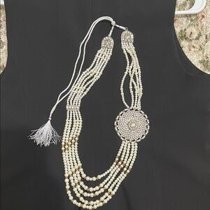 Elegant Pearl Beaded Necklace